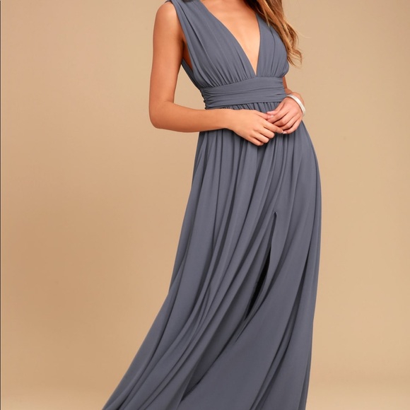 Lulus Dresses & Skirts - Lulus Heavenly Hues Denim Blue Maxi Dress